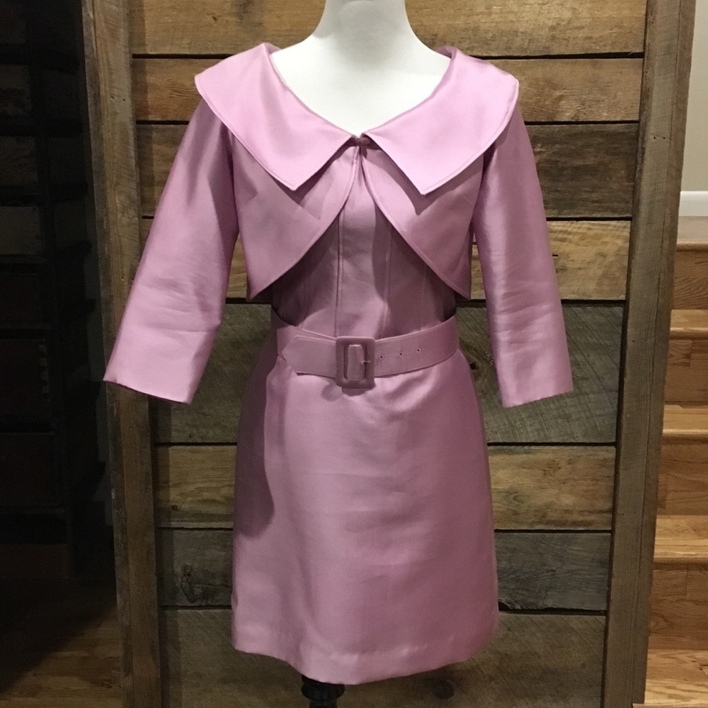 ❌SOLD❌Rickie Freeman Teri Jon pink silk gazar - Picture 2 of 8